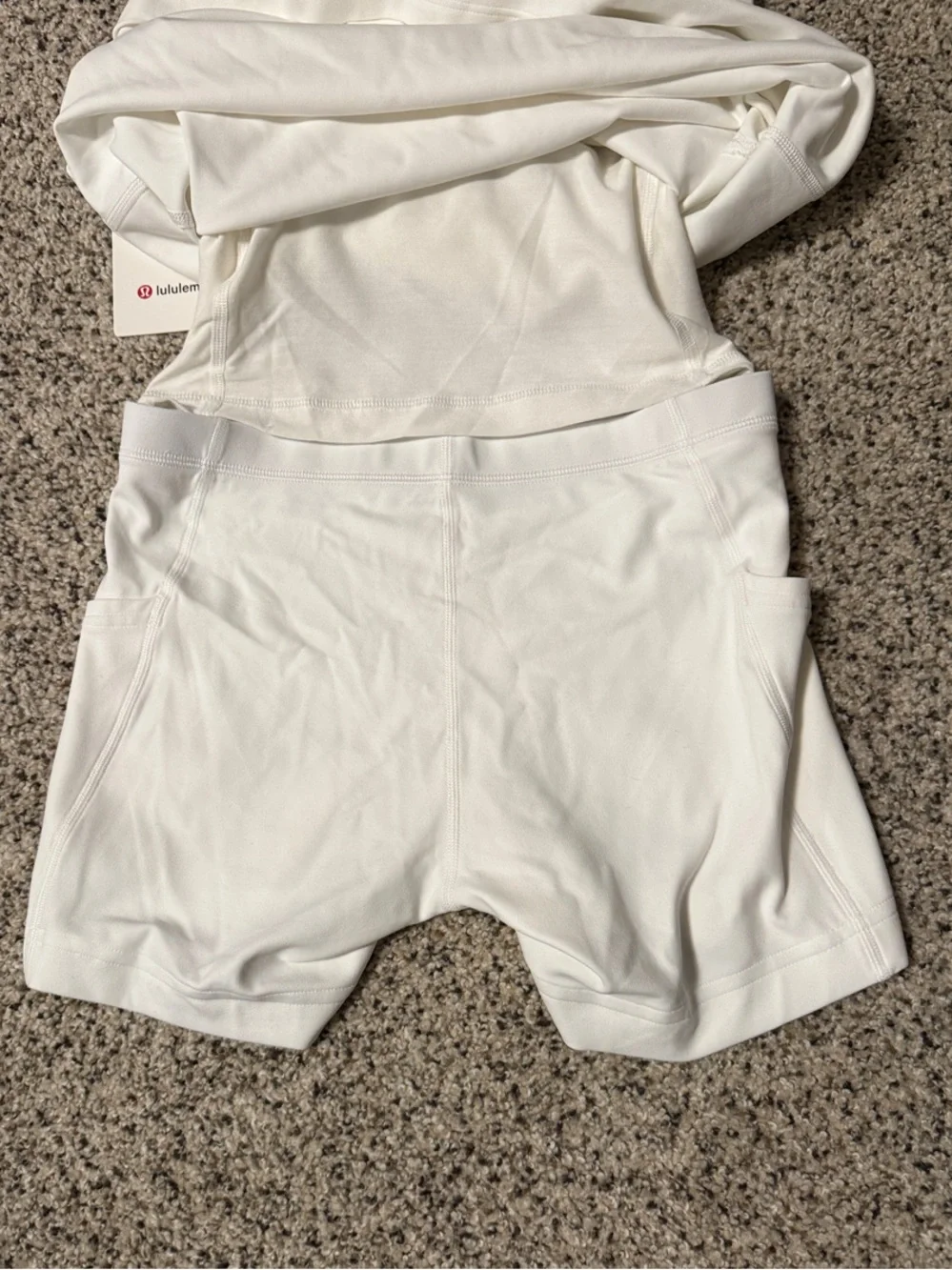 NWT lululemon athletica White Sleeveless Fit-and-Flare Active Dress